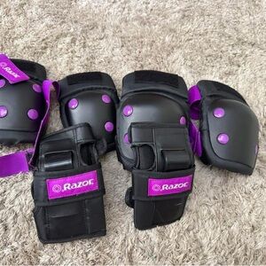 Razor Black and Purple Gear Set